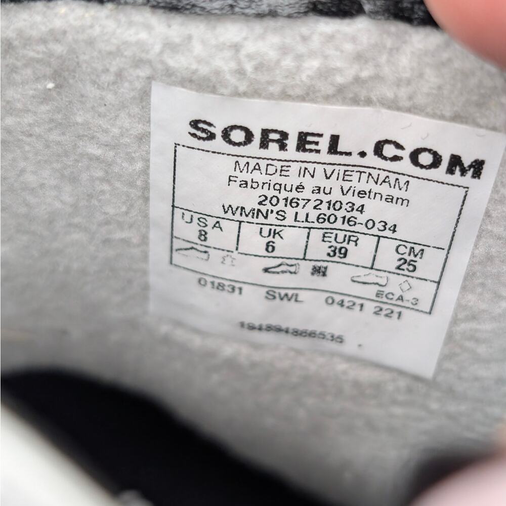 Sorel Lennox Lace-Up Ankle Boots Round Toe Women's Silver Metallic Size US8 EU39 - Picture 5 of 11